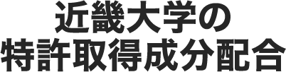 【共同開発】近畿大学の特許取得成分配合