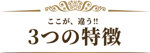 3つの特徴